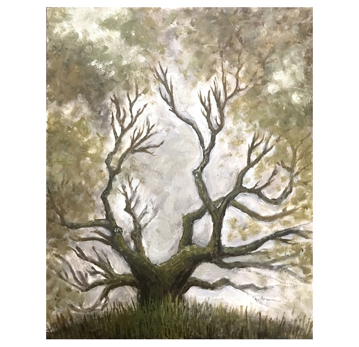 Neverland Forest, oil painting, Anne Pennypacker